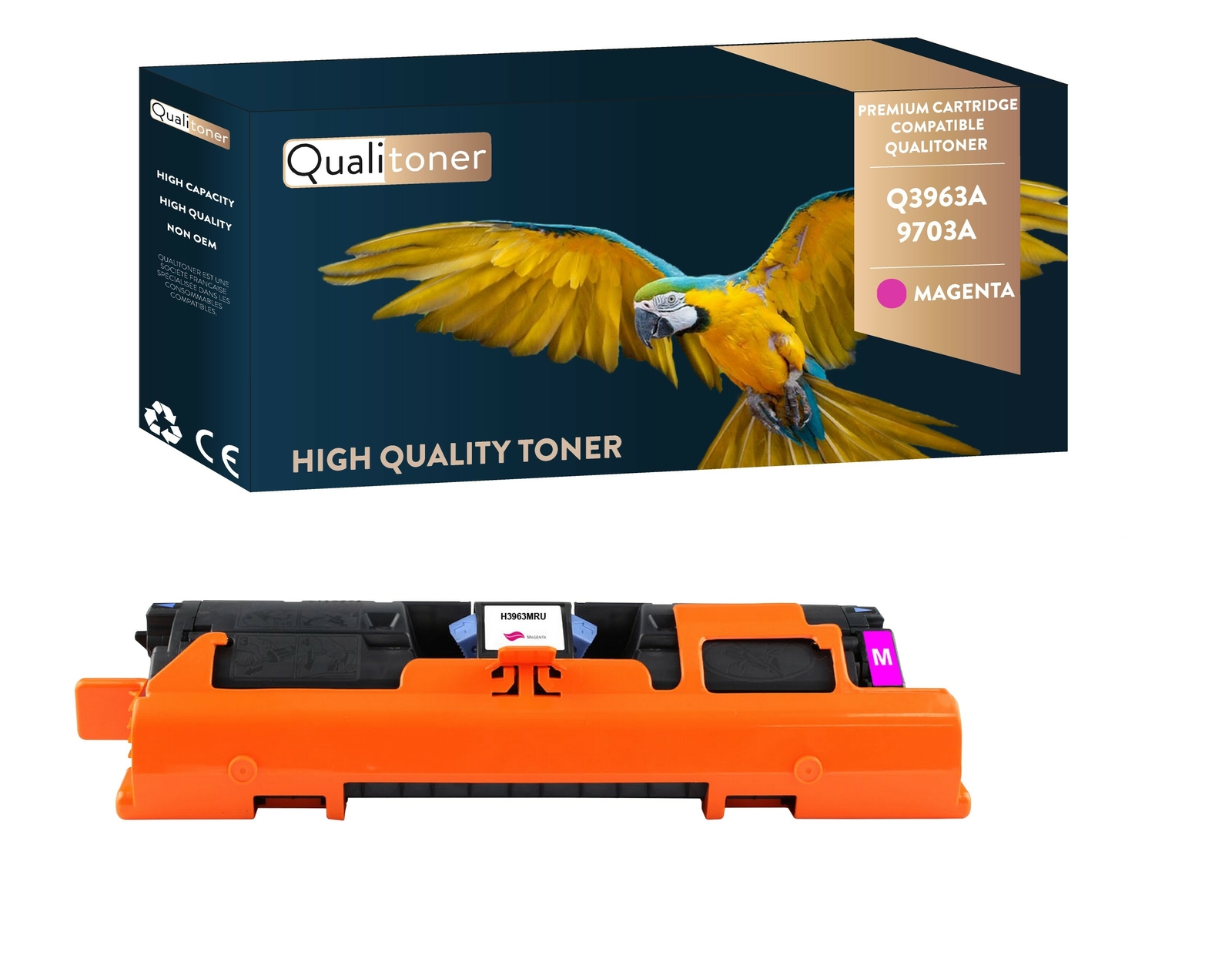 Toner HP Q33963A compatible magenta Qualitoner haute densité pour graphiques éclatants