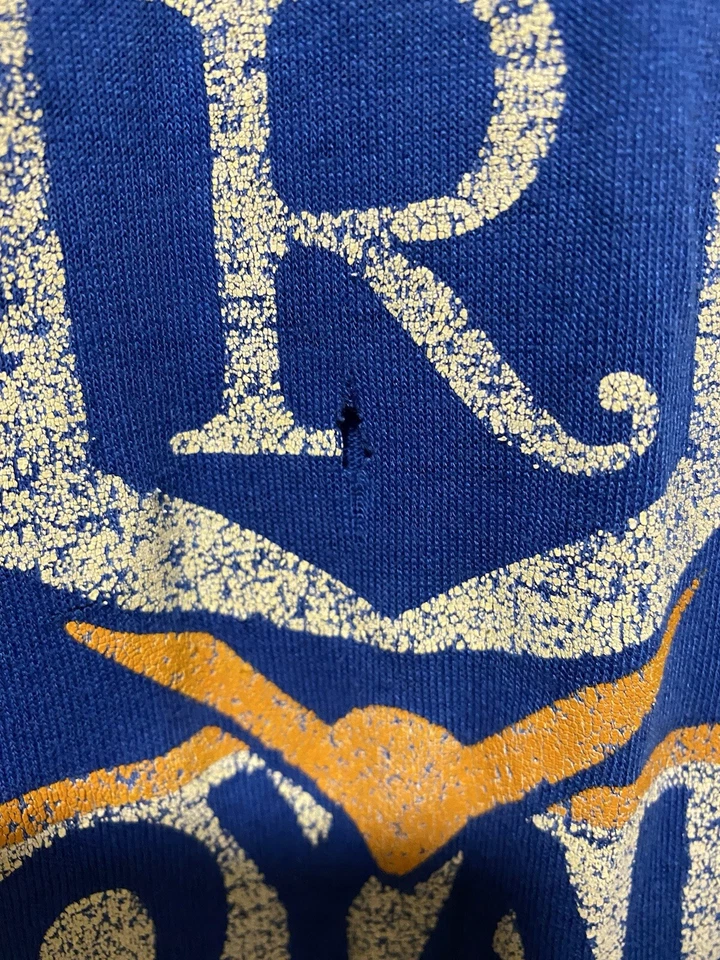 CAMISETA VINTAGE MLB KANSAS CITY ROYALS 1989 TALLA GRANDE GRAN DESVANECIMIENTO 2 agujeros pequeños Foto 4 de 4