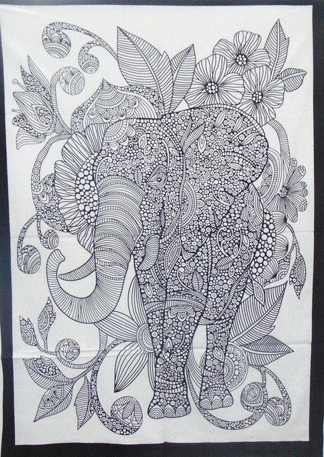 Black And White Elephant Tapestry EBay
