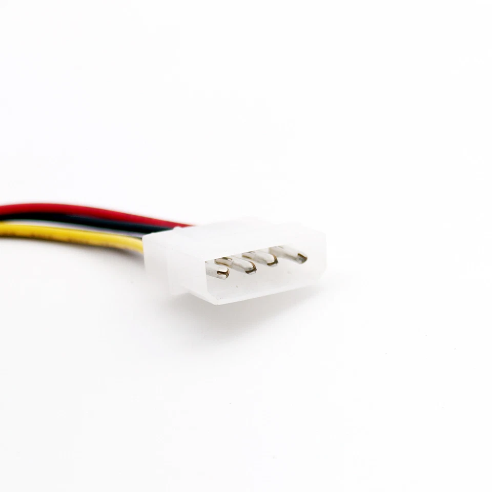 1pcs 4-Pin Male Molex to Floppy Drive 4-Pin Power Supply Adapter Cable 30cm 1ft - Image 4 of 4