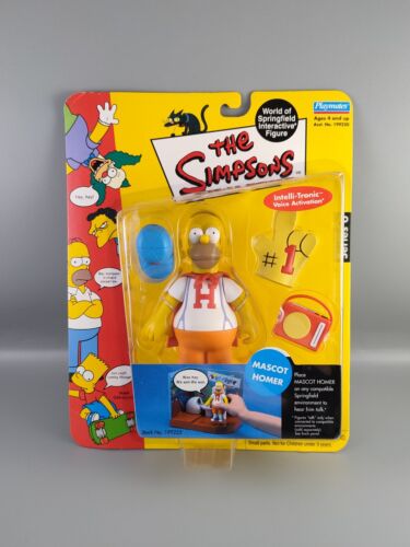 The Simpsons Mascot Homer Figure Playmates Series 6 New Sealed - Afbeelding 1 van 5
