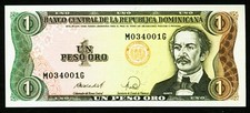 DOMINIKANISCHE REPUBLIK. 1 Peso Oro 1988. 126c. UNC