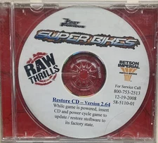 Raw Thrills Super Bikes 2.64 Arcade Game Restore Software