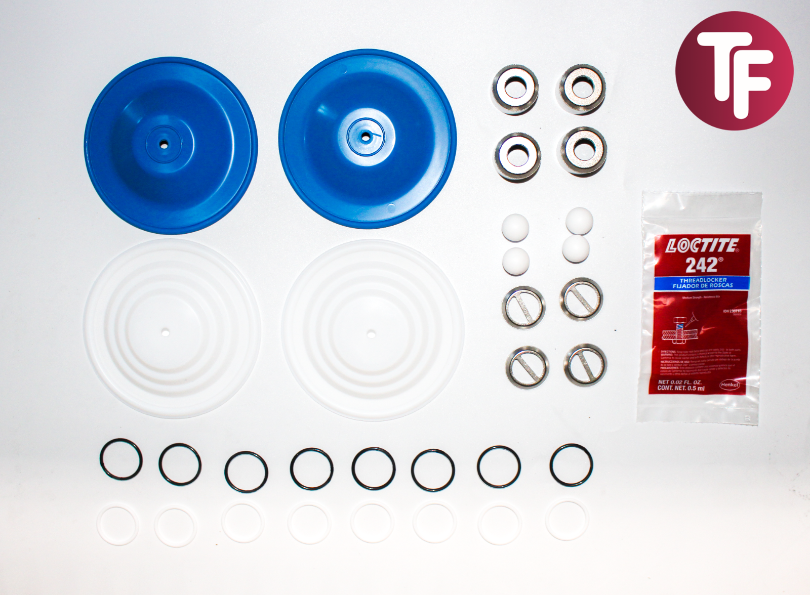 Graco D05311 Wet End Fluid Side Service Kit For Husky 515 716 Pumps - Steel PTFE
