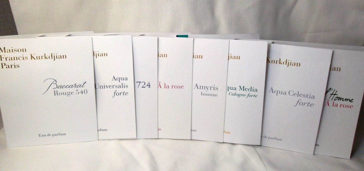 MFK Maison Francis Kurkdjian Eau de Parfum Sample vials 2ml/0.06