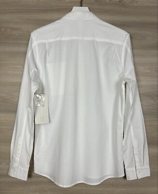 Lululemon Recommission LS Buttondown Two Way Stretch Size M White