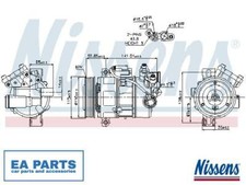 Compressor, air conditioning for BMW NISSENS 89086