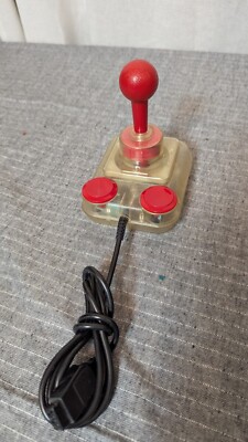 Competition Pro Joystick Durchsichtig Commodore 64/128 AMIGA Sega Atari 9PIN