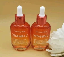 2~The Beauty Elixir Vitamin C Brightening Facial Serum EXP 2027 1.69 fl New 
