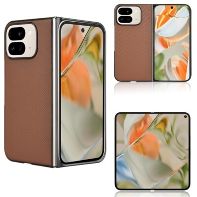 Für Google Pixel 9 Pro Fold PU Leder PC Handy Hülle Cover Schale