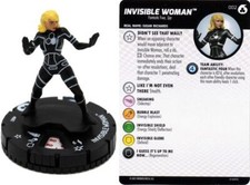 NM with Card HeroClix Invisible Woman - 002 Fantastic Four Future Foundation Fas