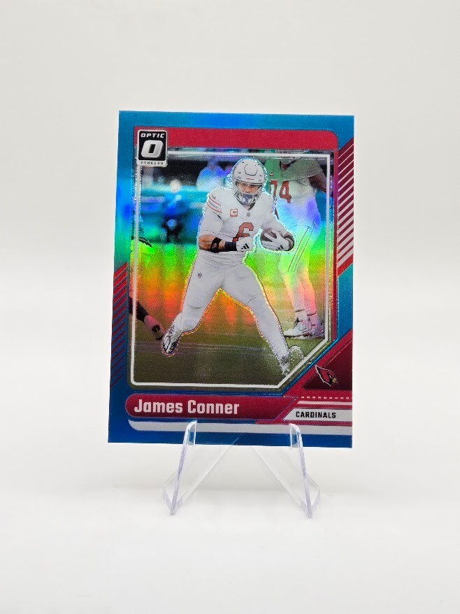 James Conner 2024 Panini Donruss Optic Aqua SP /299 #2 Cardinals