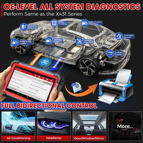 LAUNCH X431 CRP919E BT Car OBD2 Scanner Diagnostic Tools All System ECU Coding - Picture 7 of 15