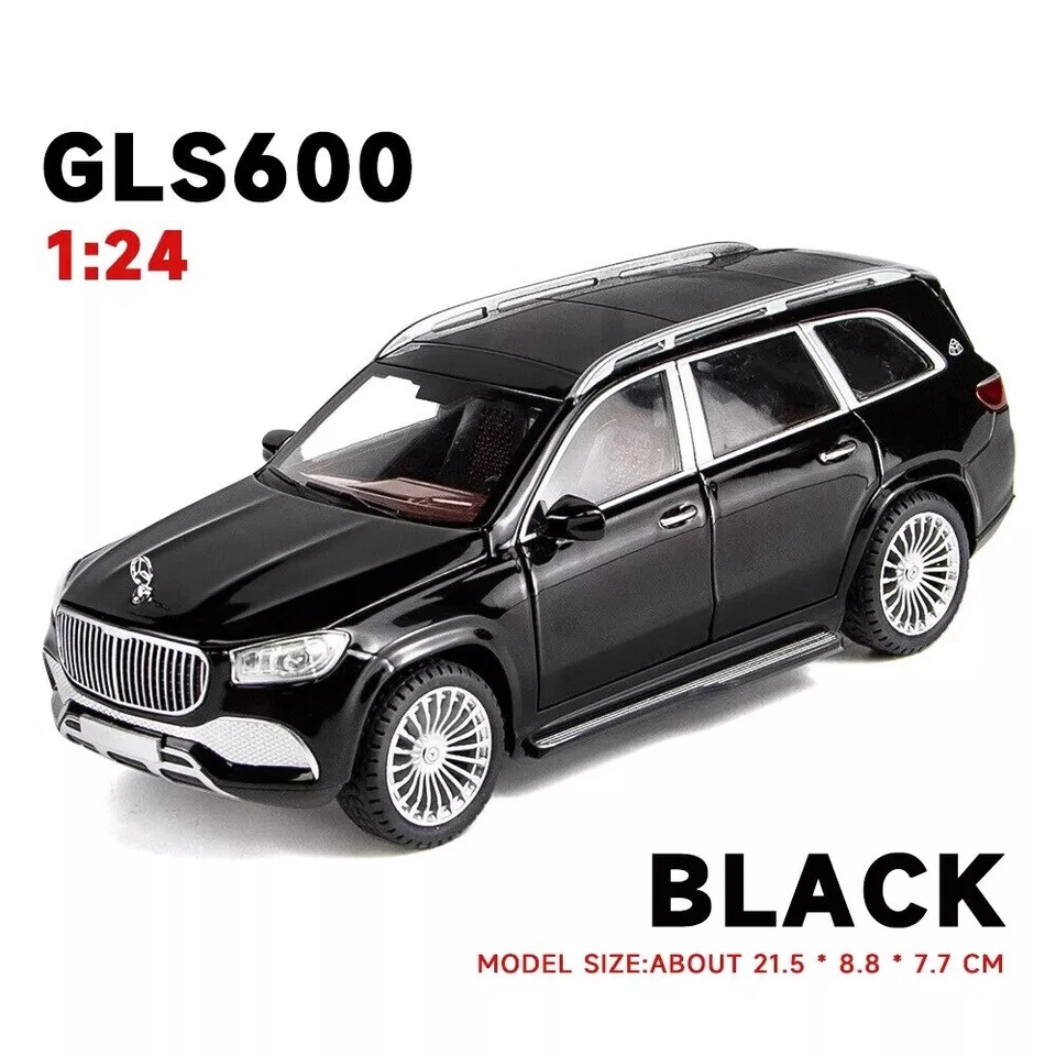 1/24 Mercedes-Benz Maybach GLS600 Aleación Coche Modelo Diecast Juguete Coleccionable Regalo Foto 3 de 4