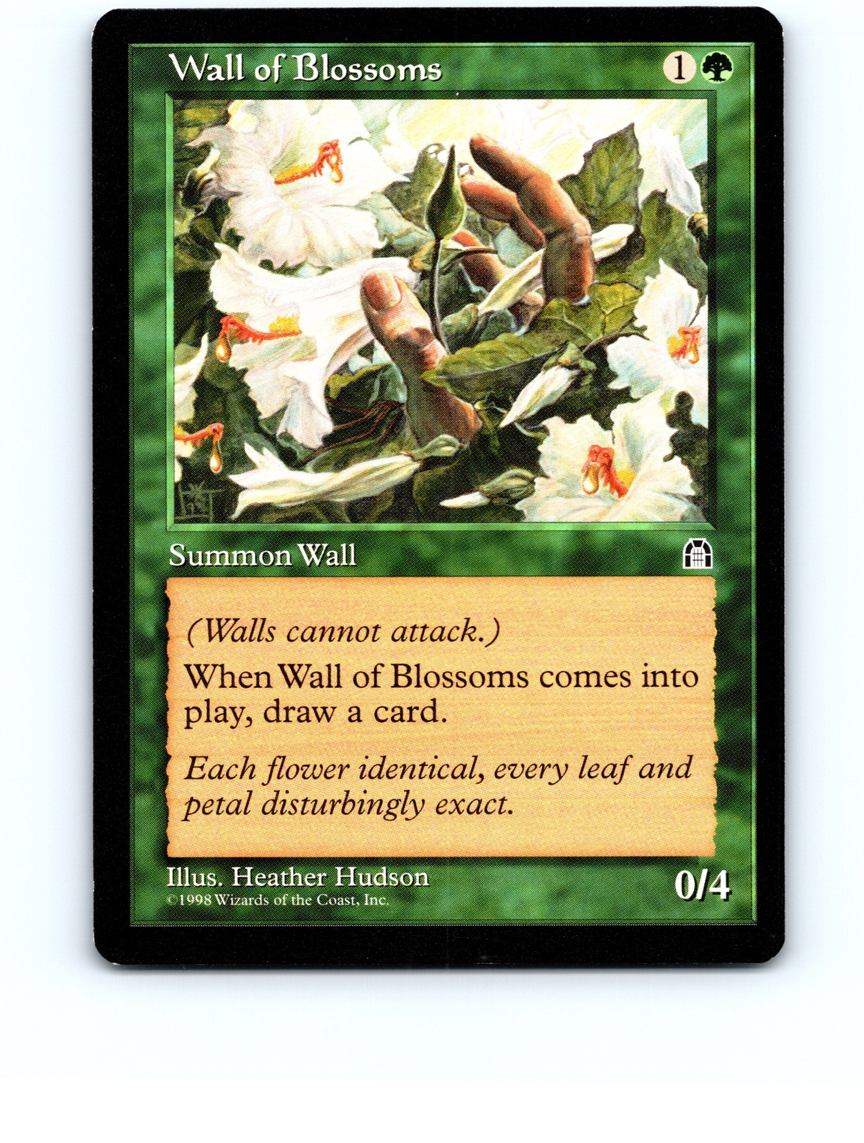 Wall of Blossoms # Uncommon Stronghold MTG NP Near Mint or Better