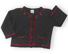 NWOT 6-12 Gymboree  VICTORIAN CHARM  black HOLIDAY Cotton Blend CARDIGAN SWEATER