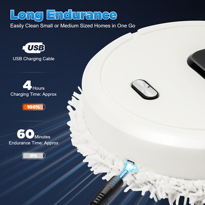 Electric Spin Mop Rechargeable for Floor Cleaning Hardwood Tile w/Water Sprayer