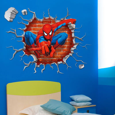 Adesivi Murali Supereroi Per Cameretta – 8 Pezzi Rimovibili In Vinile, Decorazione Da Parete A Tema Fumetto, Facili Da Applicare Su Superfici Lisce, Regalo Per Bambini