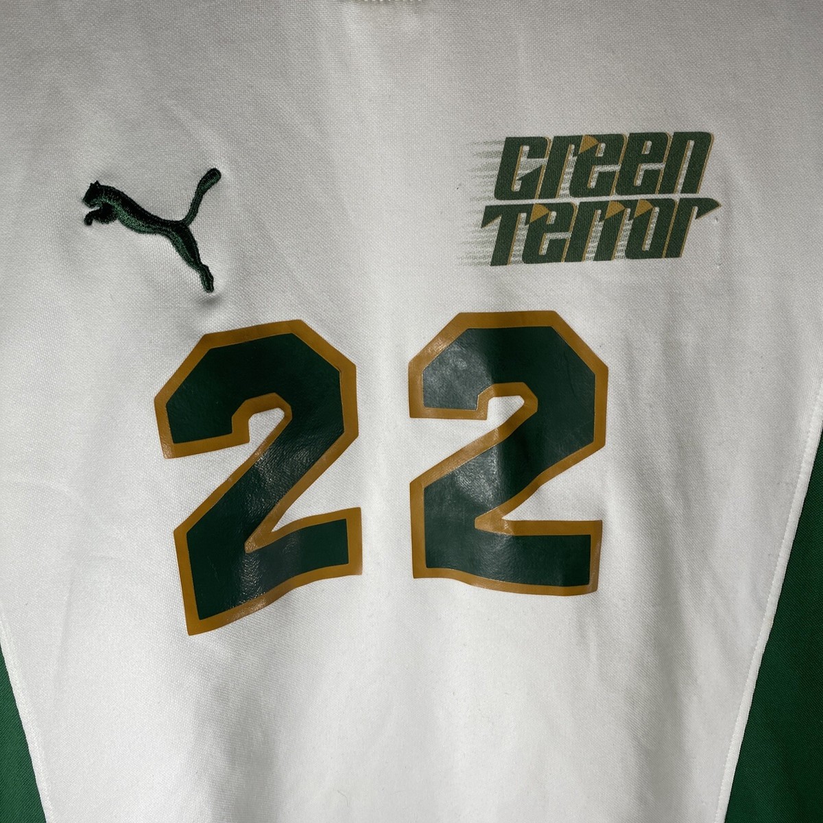 美品✨セオリー CLINTON CPSC WA_KELSO シアサッカー 緑 L Vintage McDaniel College Green Terror Soccer Jersey Large Puma | eBay