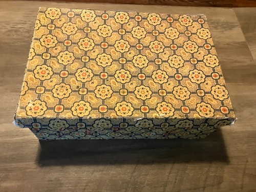 Vintage Chinese Lacquer Jewelry Box Stone Raised Relief w/ Original Box insert - Picture 13 of 17