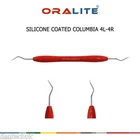 SILICONE COATED COLUMBIA CURETTE 4L- 4R PERIODONTIC DENTAL HAND INSTRUMENT CE