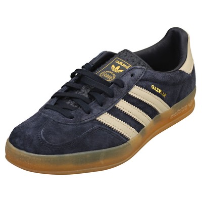adidas Gazelle Indoor Mens Navy Grey Casual Sneakers - 5 US