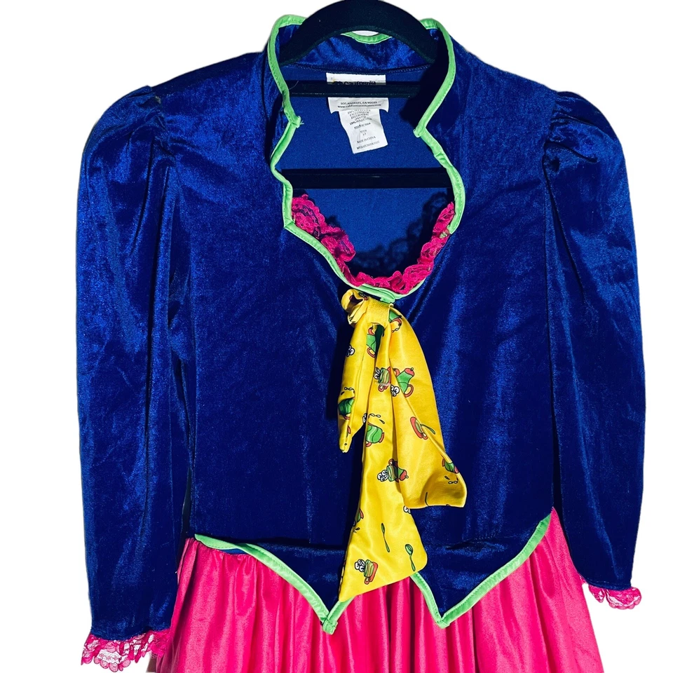 Vestido Sombrerero Loco Adolescentes Niñas Talla 3-5 Alicia en el País de las Maravillas California Disfraces Foto 2 de 4