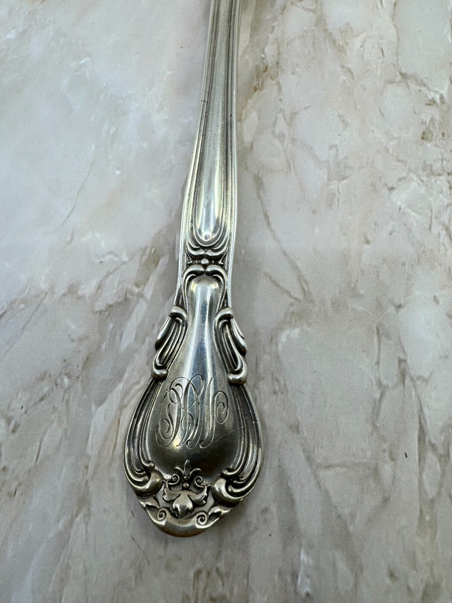 1895 PAT Sterling Silver 925 Large Cold Meat Fork 65g Chantilly | eBay