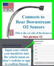 fits Toyota Rear O2 Oxygen Sensor Downstream Connector Plug Pigtail Harness Wire