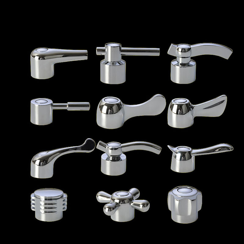 45mm Single Lever Bathroom & Kitchen Faucet Handle Replacement Kit – Chrome-Plated Zinc Alloy, Universal Fit For Basin & Tub Faucets