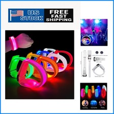 Glow in The Dark 8pcs Bracelets with 3 Modes - Perfect for Nighttime Events