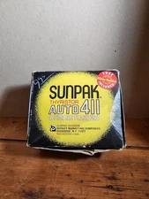 Vintage Sunpak Thyristor  Auto 411 Electronic Flash Unit In Original Box