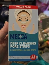 Medca Deep Cleansing Pore Strips 24 Nose + 24 Face Value Pack NIB  Sealed