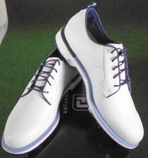NIB FootJoy Premiere Field Mens Golf Shoe, White / Blue, 9 Medium, 54580, Blems