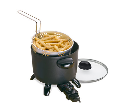 Presto Kitchen Kettle Multi-Cooker with Non-Stick Feature, Electric Deep Fryer