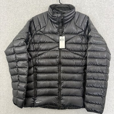 RLX Ralph Lauren Jacket Men Large Black Ultra Light Weight Pertex Quantum Down