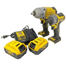 Dewalt DCF899 1/2" Impact Wrench & DCF787 1/4" Impact Driver Cordless Tool Set
