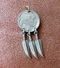 Buffalo Indian Head Nickel Coin Jewelry Pendant Vintage