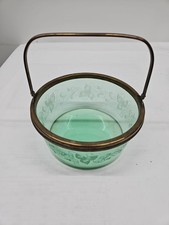 Hawke - RARE-Uranium Glass Whip Cream Bucket