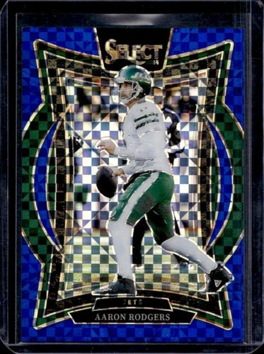 2024 Panini Select Aaron Rodgers Concourse Blue Prizm #/249 Jets