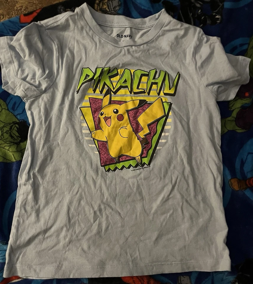 Lot of 8 Preowned Shirts Boys Size 6/7 Gap, Nautical, Pokémon Mixed Lot - Image 4 of 4