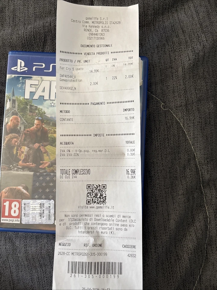 FAR CRY 5 PS4 PLAYSTATION 4  ITA 🇮🇹COMPLETO DISCO A SPECCHIO., foto 2 di 4