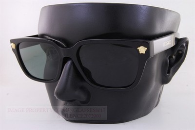 Brand New VERSACE Sunglasses VE 4513D GB1/82 Black/Dark Green For
