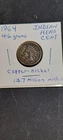 1864 INDIAN HEAD PENNY CENT COPPER-NICKEL COIN (F-Fine) Civil War Era! Free Ship