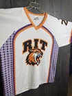 Game Worn RIT Rochester Institute Technology  Hockey Jersey Adult XL Autographed