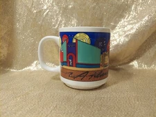 Vintage Atlantic City Souvenir Mug Coffee Cup 1987 Host International