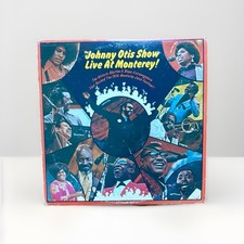 JOHNNY OTIS SHOW - LIVE AT MONTEREY! - Vintage 1971 Vinyl 2 LPs w/Poster - VG