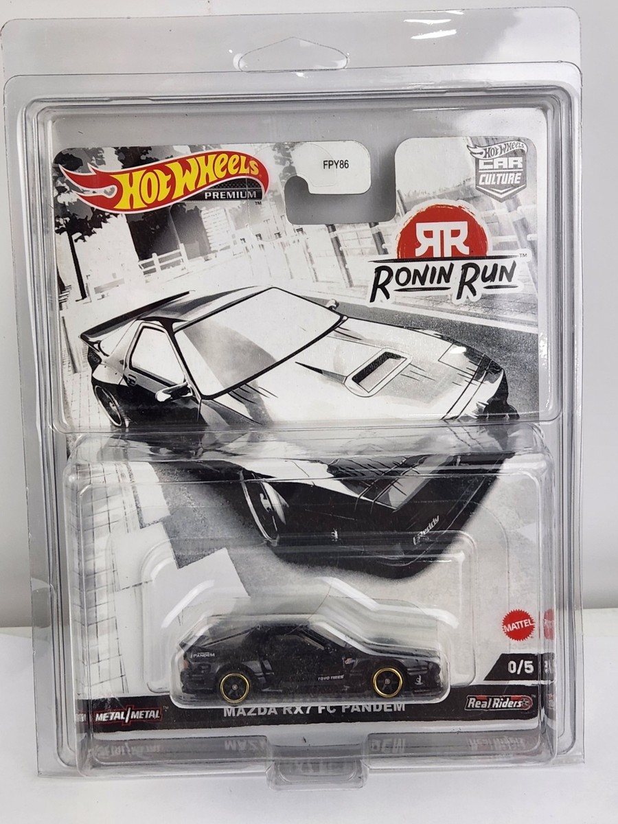 Hot Wheels Premium Car Culture Ronin Run Mazda RX7 FC Car - Black