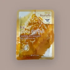 3W Clinic Royal Jelly Mask Pack of 5 – Korean Hydrating & Firming Skincare