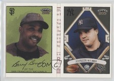 2003 Topps 205 Triple Folders Polar Bear Back Barry Bonds Nick Johnson 0o5t